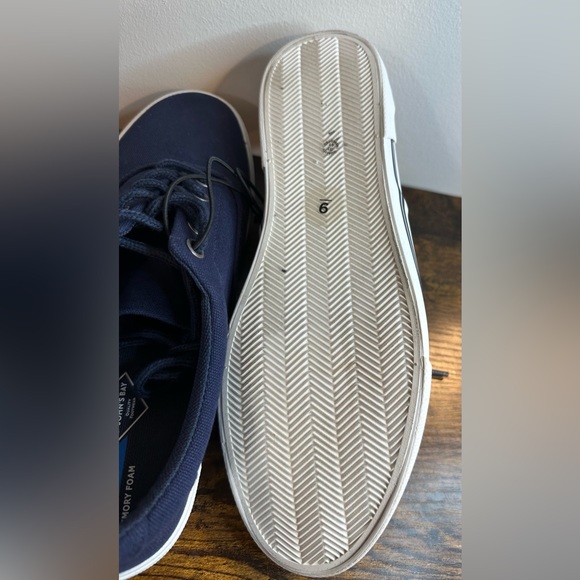 St John’s Bay Men’s Navy SJB Northport Canvas Shoe Dry+Cool Memory Foam … - Picture 5 of 6